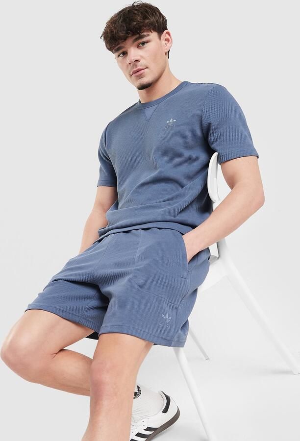 Adidas Originals Waffle Shorts Blauw- Heren Blauw
