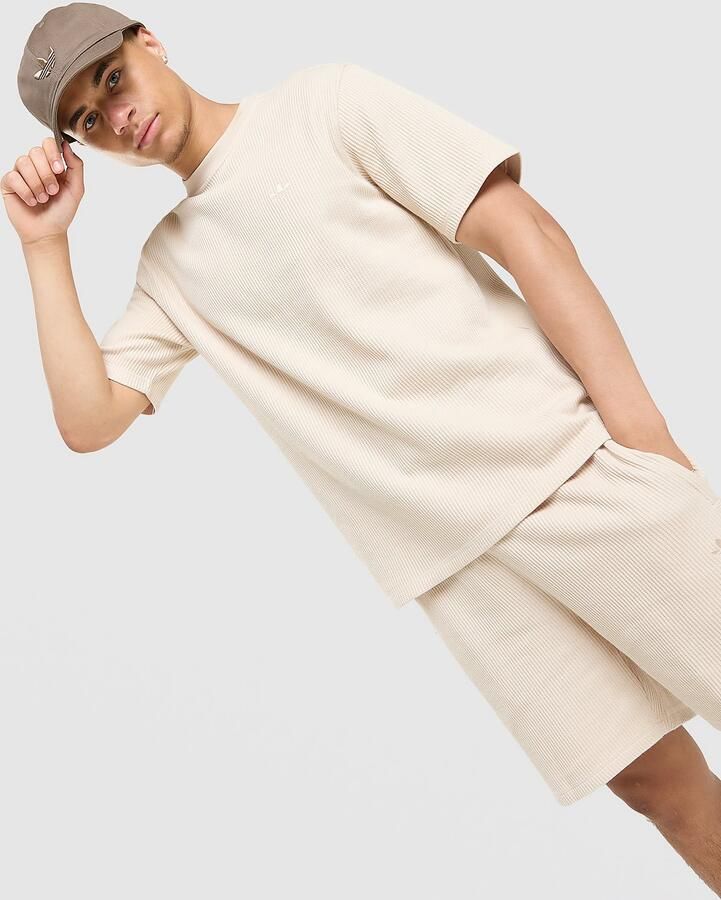 Adidas Originals Waffle T-Shirt Beige- Heren Beige
