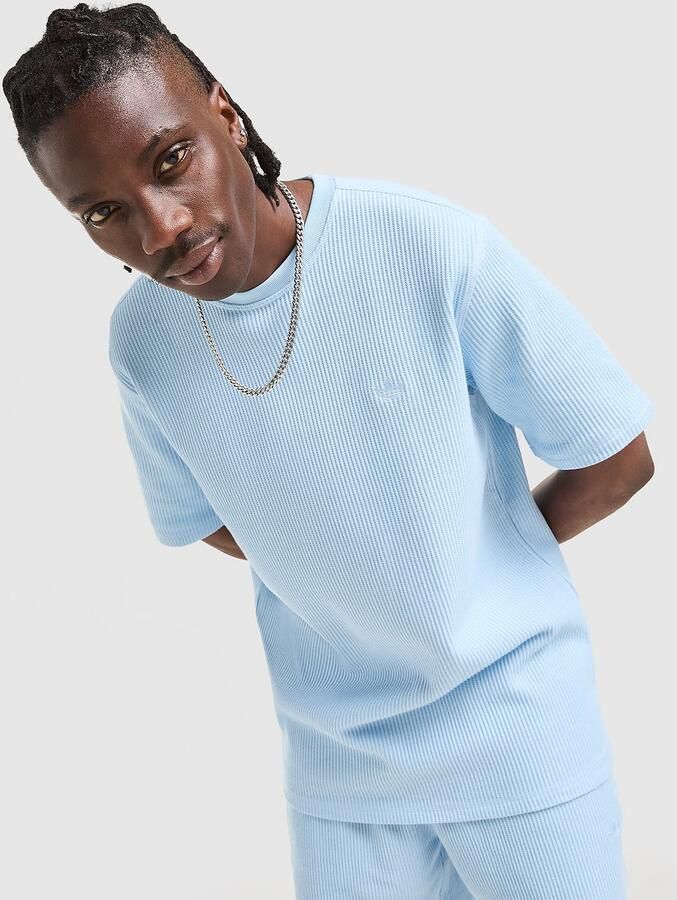 Adidas Originals Waffle T-Shirt Blauw- Heren Blauw