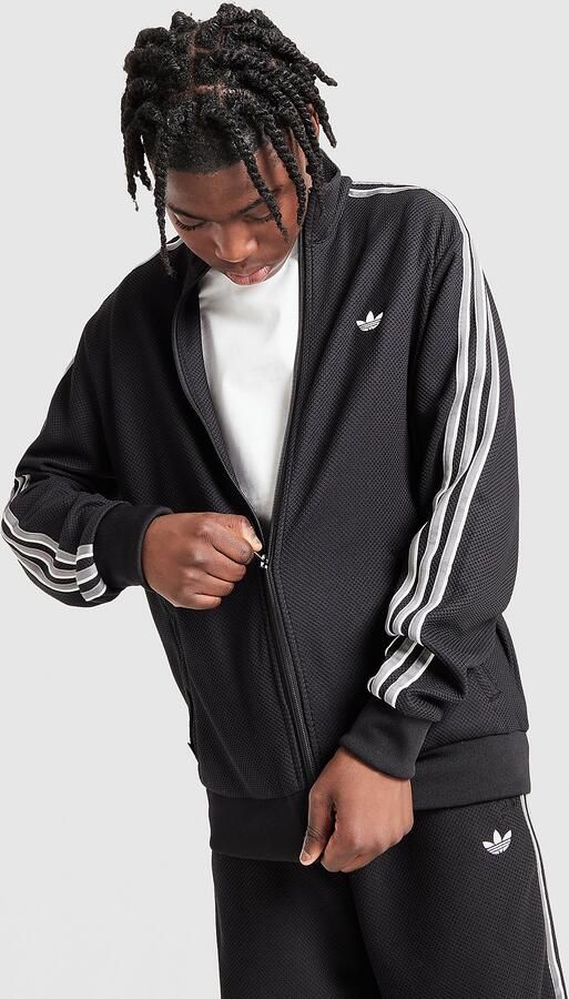 Adidas Originals Waffle Track Top Junior Zwart