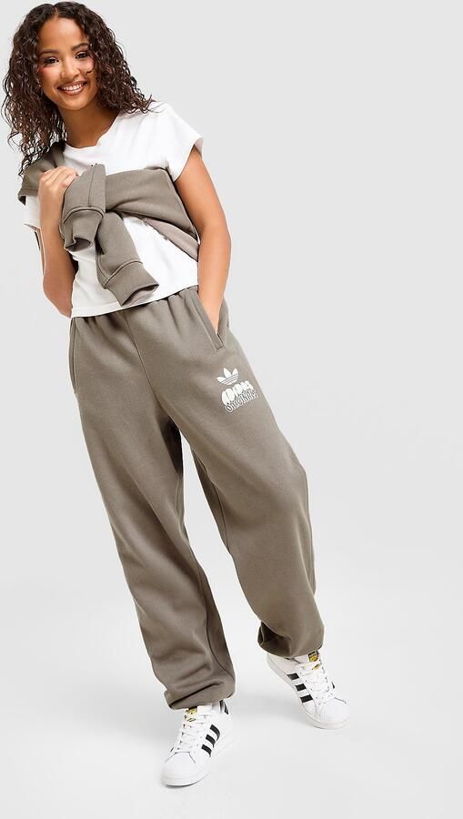 Adidas Originals Wave Graphic Joggers Bruin- Dames Bruin