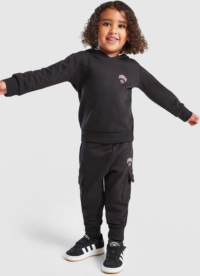 Adidas Originals World Tour Overhead Cargo Tracksuit Infant Zwart Kind Zwart