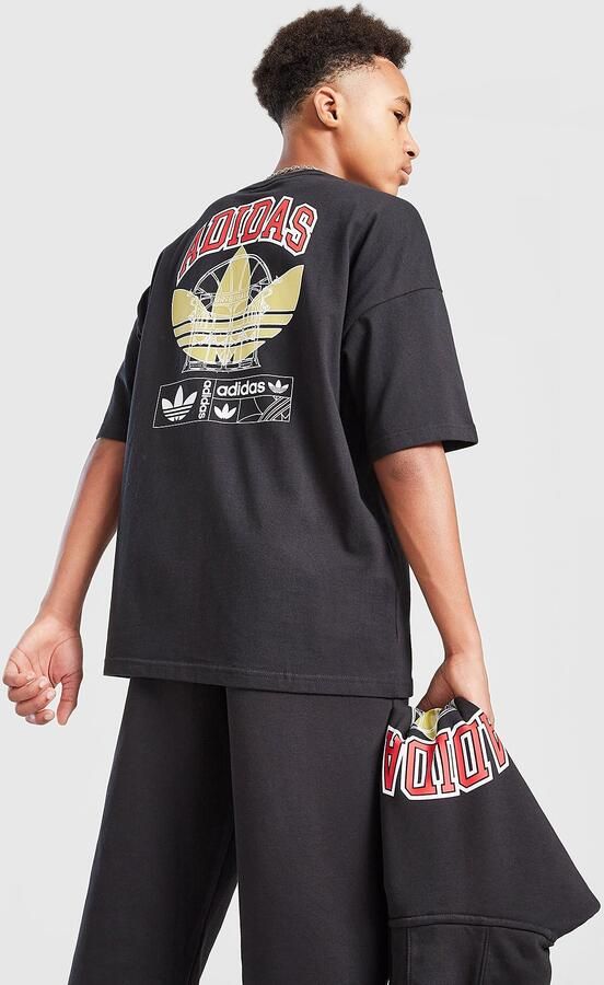 Adidas Originals World Tour T-Shirt Junior Zwart