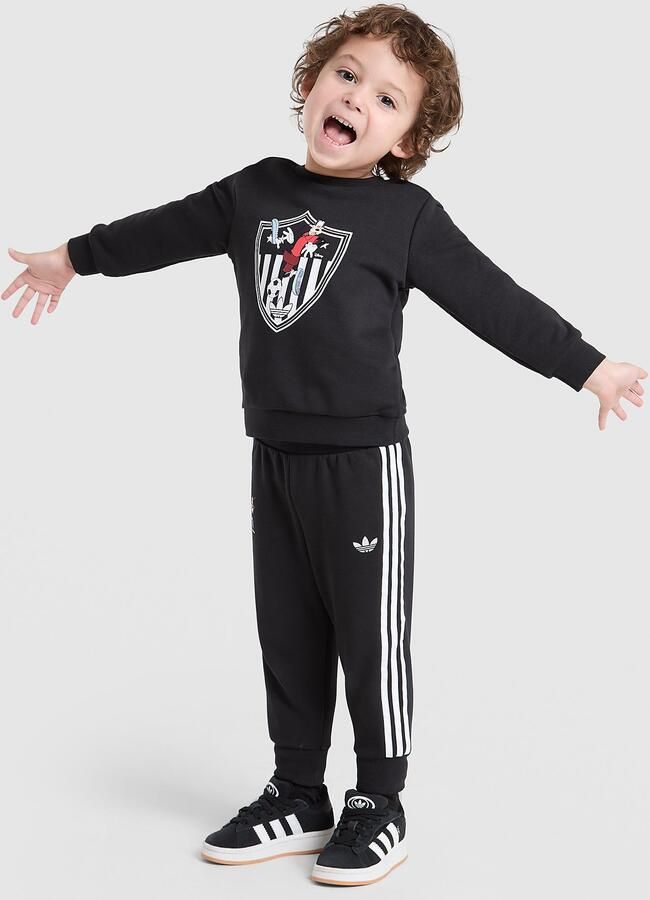 Adidas Originals x Disney Goofy Crew Trackuit Infant Zwart