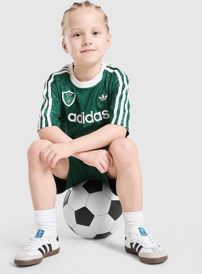 Adidas Originals x Disney Goofy T-Shirt Shorts Set Children Groen