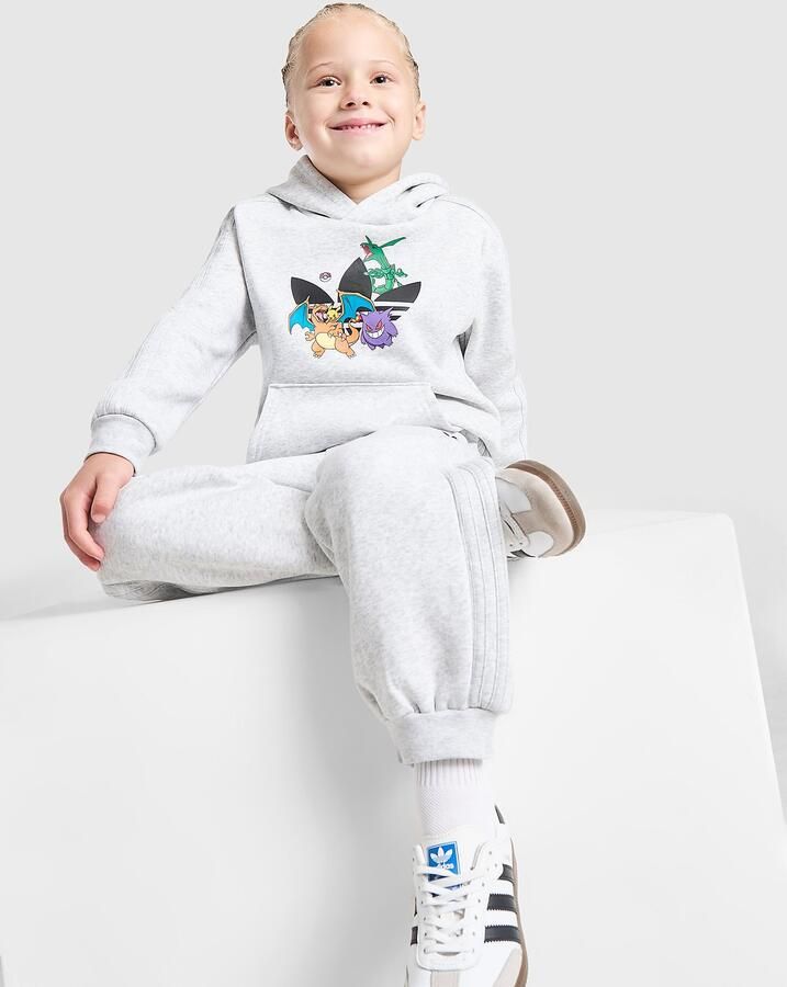 Adidas Originals x Pokémon Overhead Tracksuit Children Grijs Kind Grijs