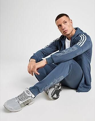 Adidas Poly Linear Trackuit Navy- Heren Navy