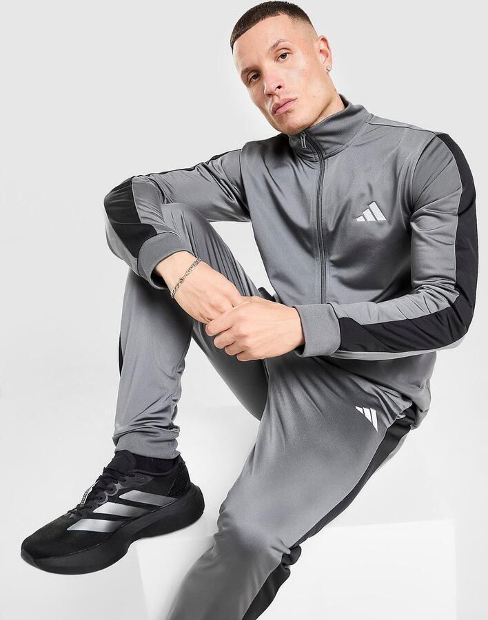 Adidas Poly Panel Tracksuit Grijs- Heren Grijs