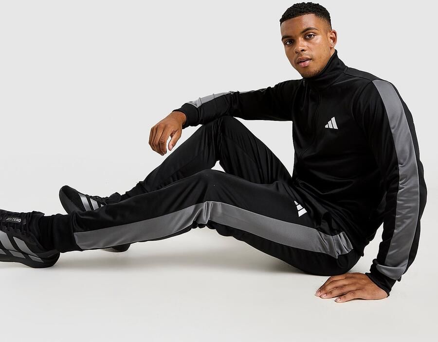 Adidas Poly Panel Tracksuit Zwart- Heren Zwart
