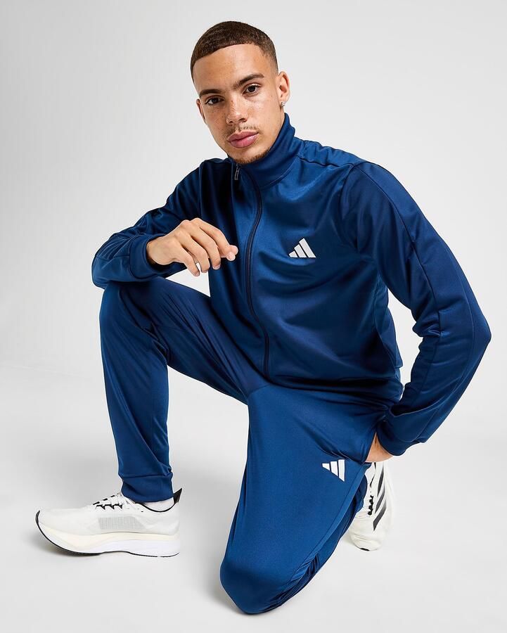 Adidas Poly Tracksuit Blauw- Heren Blauw