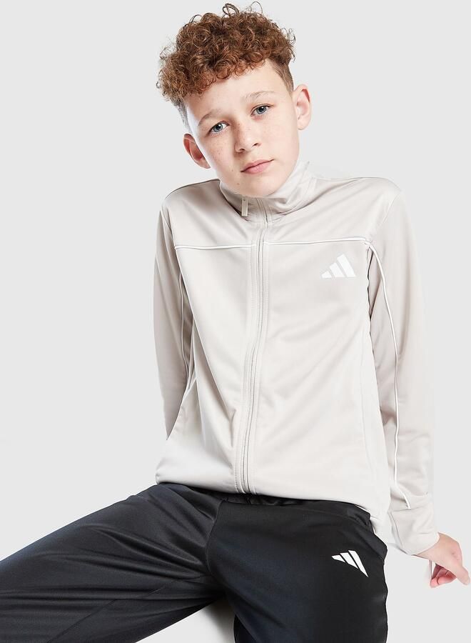 Adidas Poly Tracksuit Junior Beige