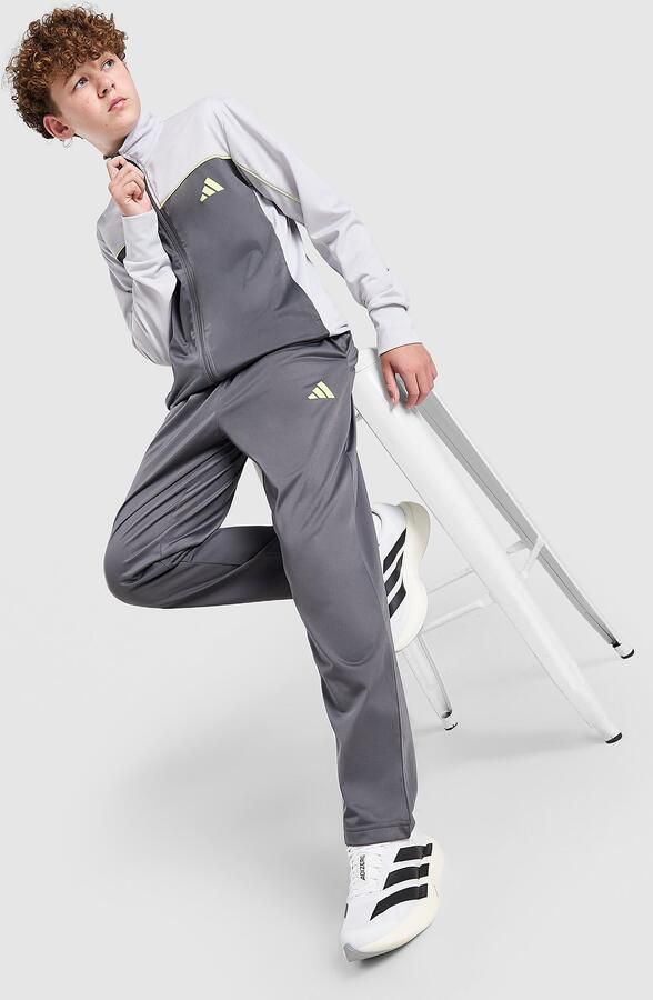 Adidas Poly Tracksuit Junior Grijs