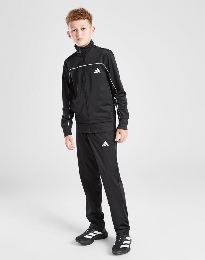 Adidas Poly Tracksuit Junior Zwart