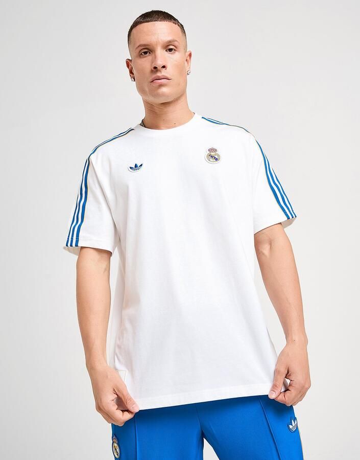 Adidas Real Madrid Terrace Icons T-shirt Wit- Heren Wit - Foto 7