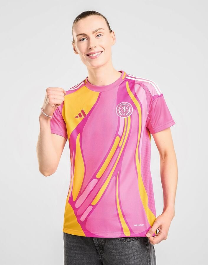 Adidas Scotland 2025 Away Shirt Dames Roze- Dames Roze