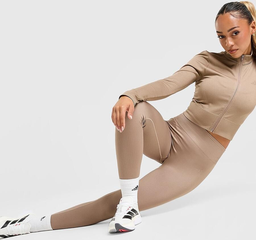 Adidas Seamless Leggings Bruin- Dames Bruin