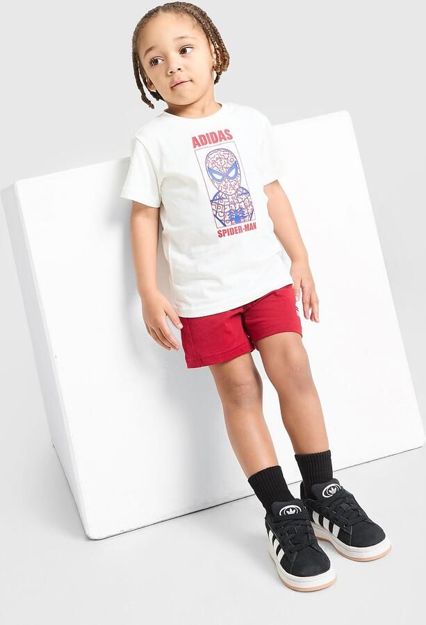 Adidas Spider- T-shirt shorts Set Infant Wit - Foto 6