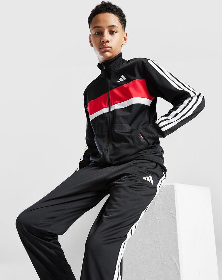 Adidas Tiberio Tracksuit Junior Zwart Kind Zwart