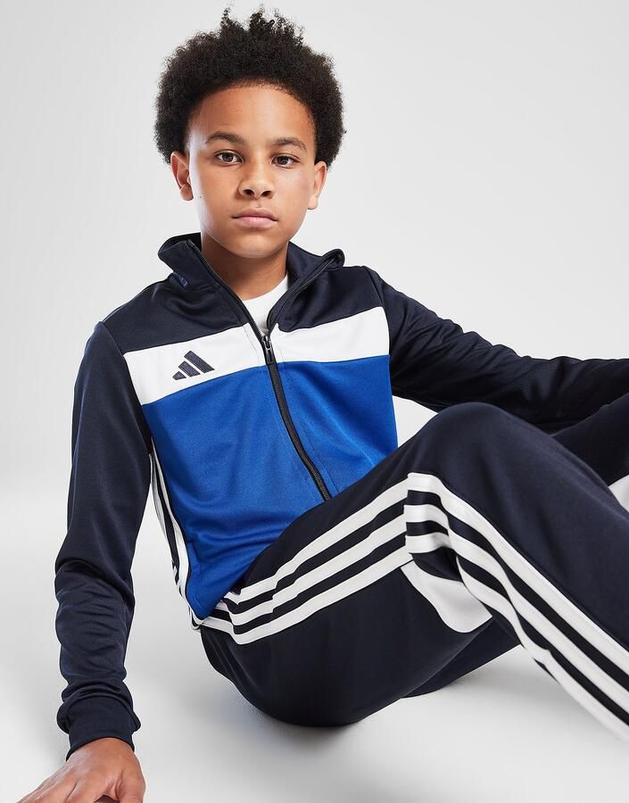 Adidas Tiro 25 Tracksuit Junior Blauw