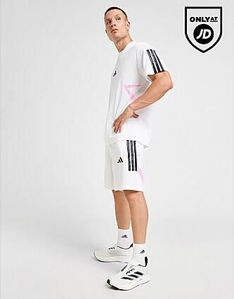 Adidas Tiro Colour Block Shorts White- Heren White