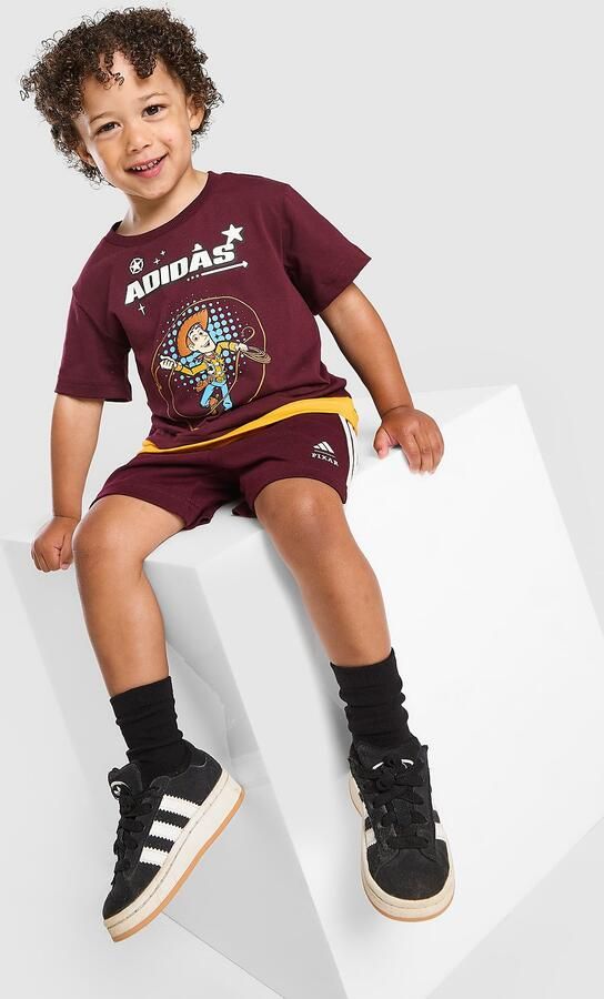 Adidas x Disney Pixar T-Shirt Shorts Set Infant Roze Kind Roze - Foto 4