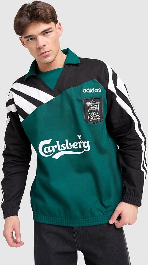 Adidas x Liverpool FC 95 96 Away Drill Top Groen- Heren Groen