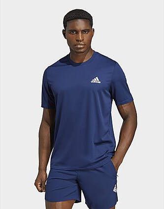 Adidas AEROREADY Designed for Movement T-shirt Dark Blue White- Heren