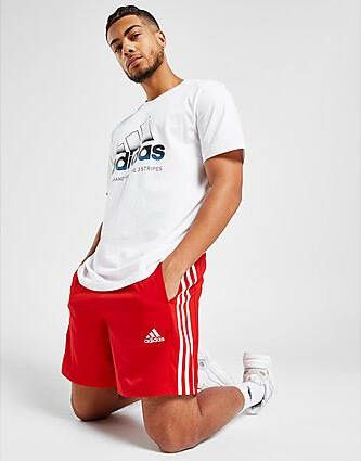 Adidas Badge of Sport Woven Shorts Better Scarlet White- Heren