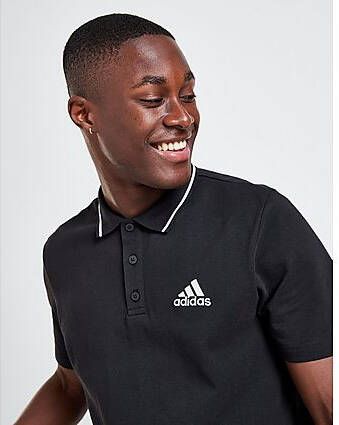 Adidas AEROREADY Essentials Piqué Small Logo Poloshirt Black White- Heren