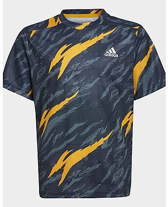 Adidas AEROREADY Graphic Designed 4 Sport Training T-shirt Black Magic Grey Collegiate Gold