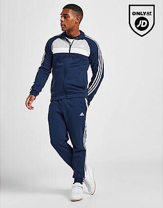 Adidas Badge of Sport Colour Block Fleece Trainingspak Heren Blue- Heren