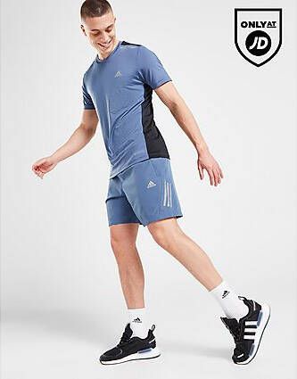 Adidas Badge Of Sport Woven Tech Shorts Blue- Heren