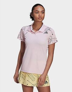 Adidas Club Tennis Graphic Poloshirt Clear Pink- Dames