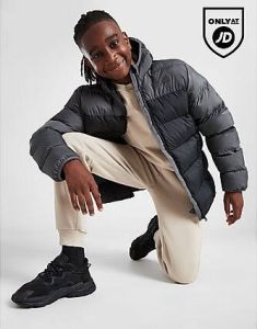 Adidas Colour Block Padded Jacket Junior Grey