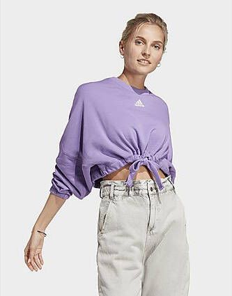 Adidas Dance Crop Versatile Sweatshirt Violet Fusion Violet Fusion- Dames