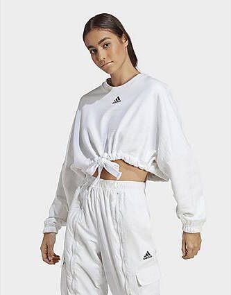 Adidas Dance Crop Versatile Sweatshirt White White- Dames