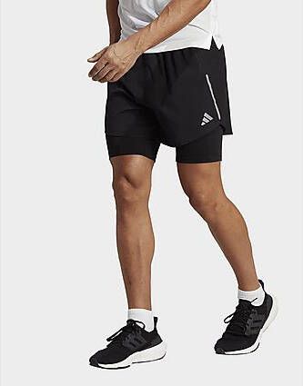 Adidas Designed for Running 2-in-1 Short Black- Heren