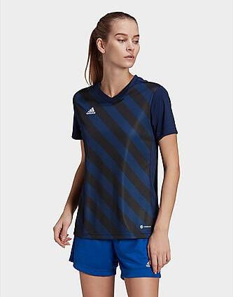 Adidas Entrada 22 Graphic Voetbalshirt Team Navy Blue 2 Black- Dames
