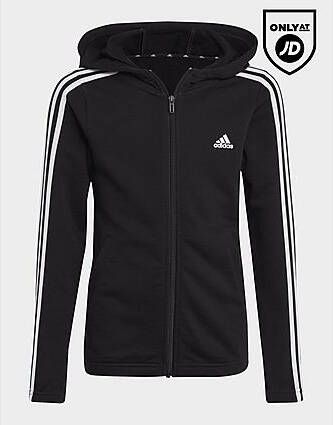 Adidas Essentials 3-Stripes Ritshoodie Black White