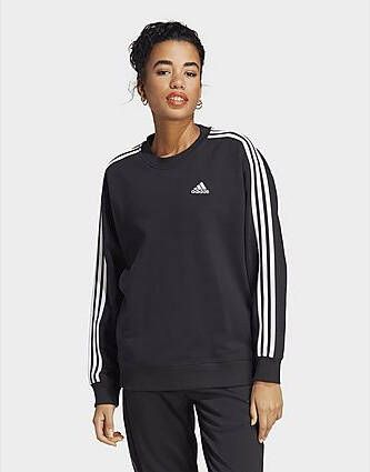 Adidas Essentials 3-Stripes Sweatshirt Black White- Dames