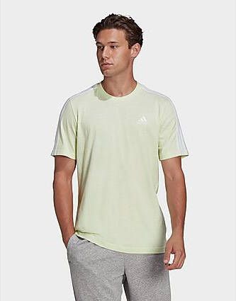 Adidas Essentials 3-Stripes T-shirt Almost Lime Mel White- Heren