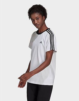 Adidas Essentials 3-Stripes T-shirt White Black- Dames