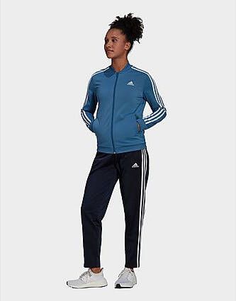 Adidas Essentials 3-Stripes Trainingspak Altered Blue White- Dames