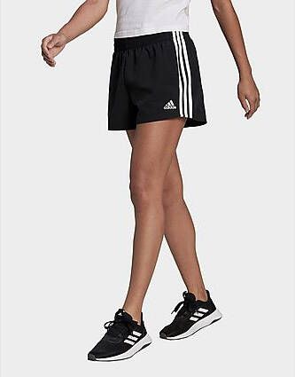 Adidas Essentials 3-Stripes Woven Short (Loose Fit) Black White- Dames
