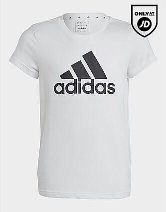 Adidas Essentials Big Logo Katoenen T-shirt Silver Dawn