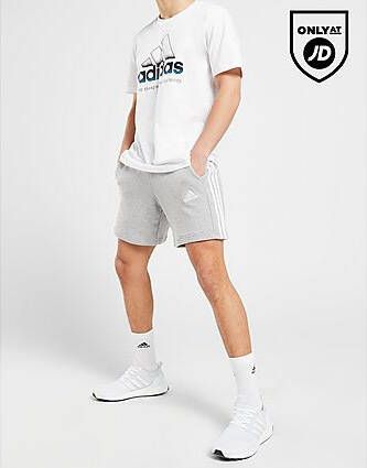 Adidas Badge of Sport 3-Stripes Shorts Medium Grey Heather- Heren