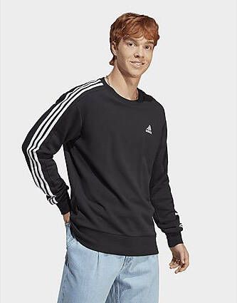 Adidas Essentials French Terry 3-Stripes Sweatshirt Black- Heren