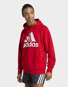 Adidas Essentials French Terry Big Logo Hoodie Better Scarlet White- Heren
