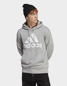 Adidas Essentials French Terry Big Logo Hoodie Medium Grey Heather- Heren