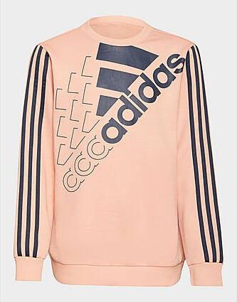 Adidas Essentials Logo Sweatshirt (Uniseks) Ambient Blush Legend Ink